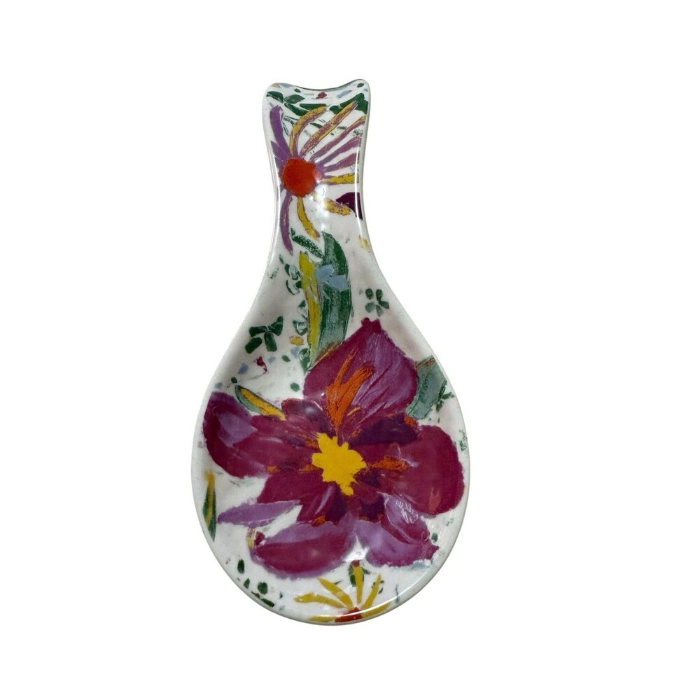 Opal House Floral Spoon Rest Oversized